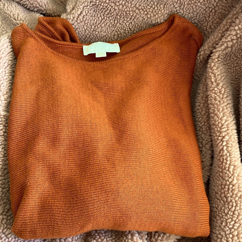 BNWOT Michael Kors Orange Tunic Sweater